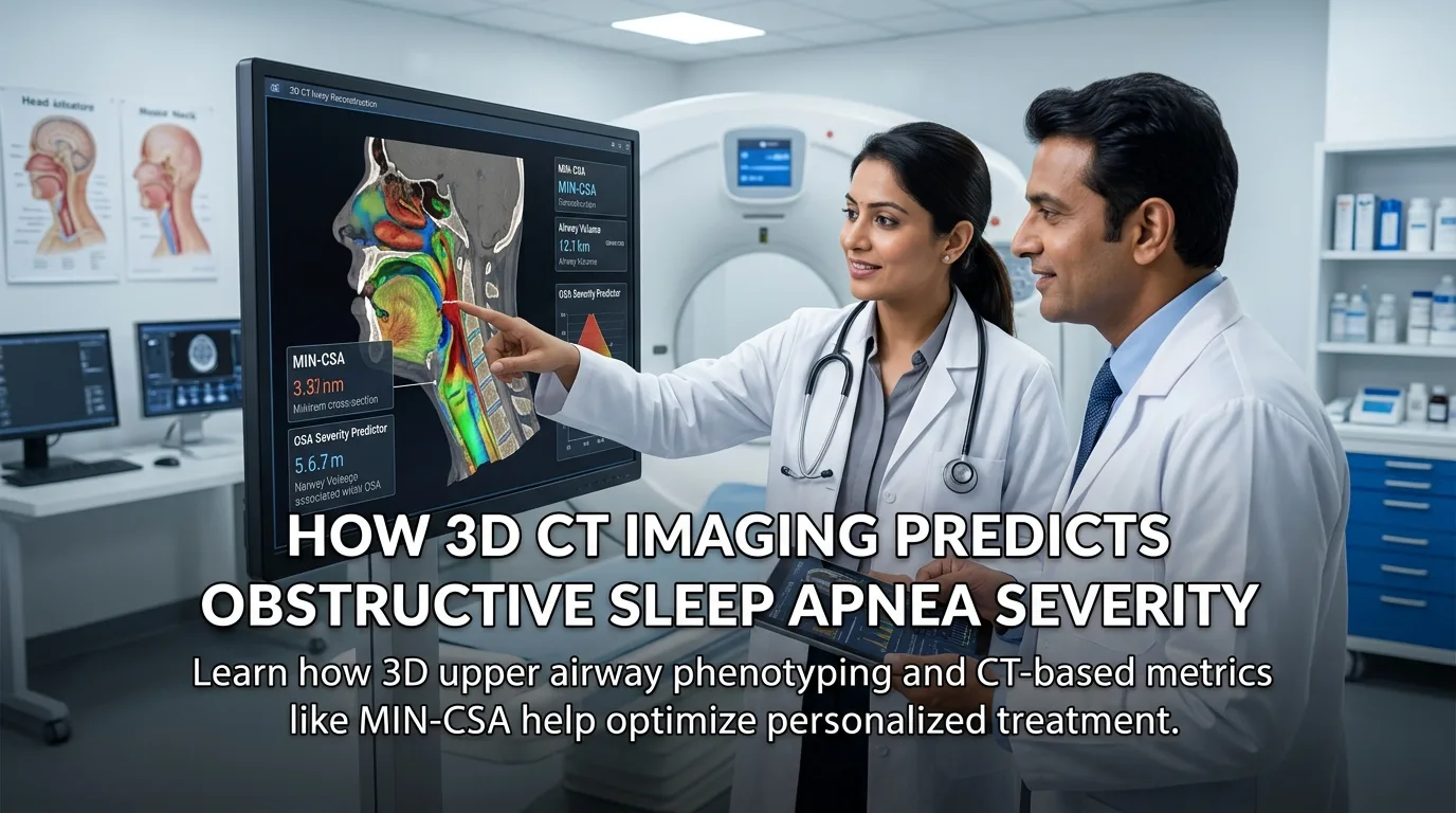 Indian doctor discussing How 3D CT Imaging Predicts Obstructive Sleep Apnea Severity