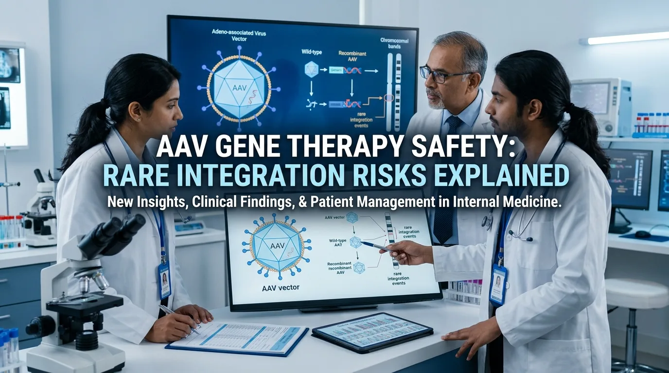 Indian doctor discussing AAV Gene Therapy Safety: Rare Integration Risks Explained
