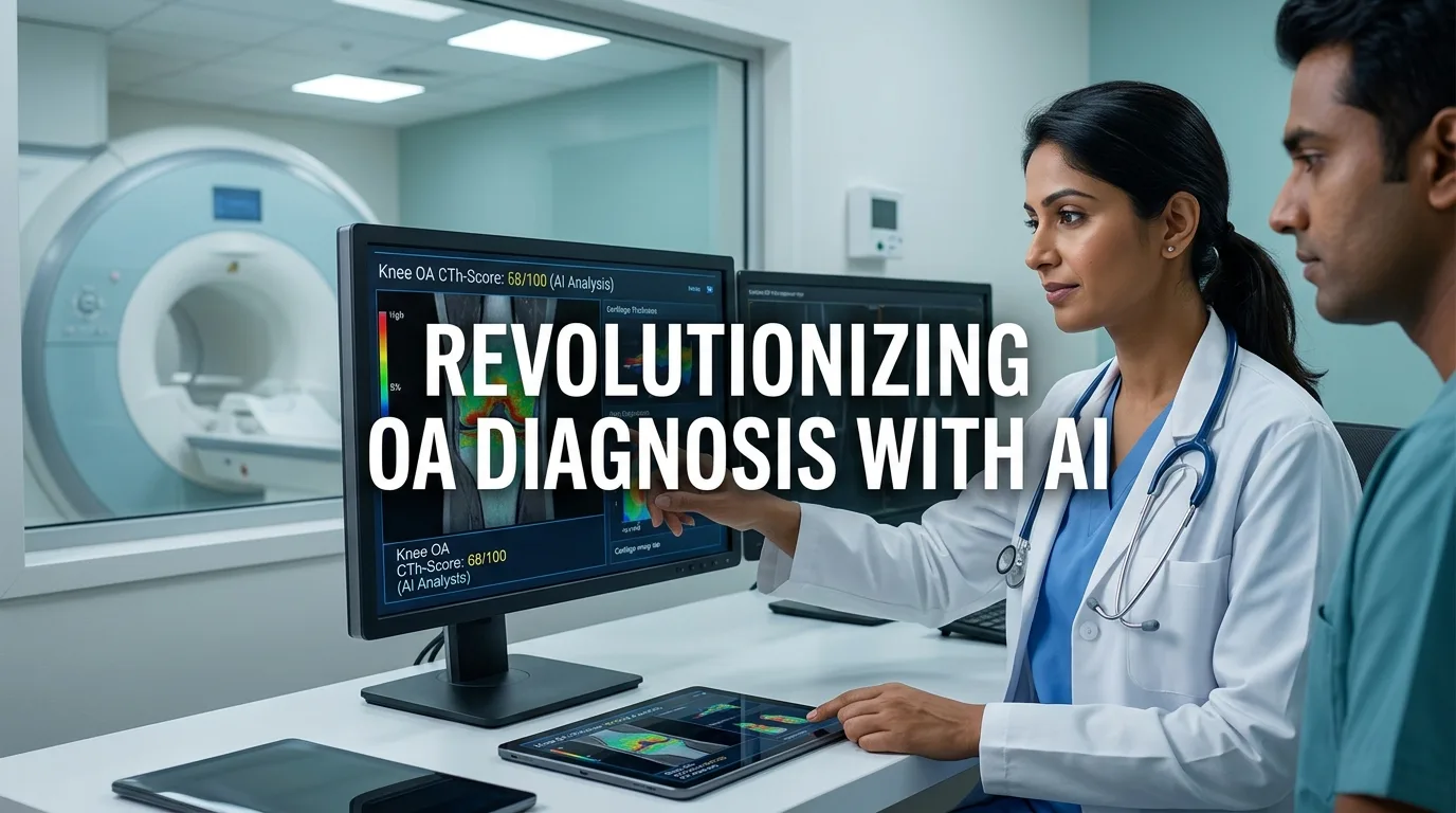 Indian doctor discussing AI-Powered MRI Maps: Revolutionizing Knee OA Diagnosis