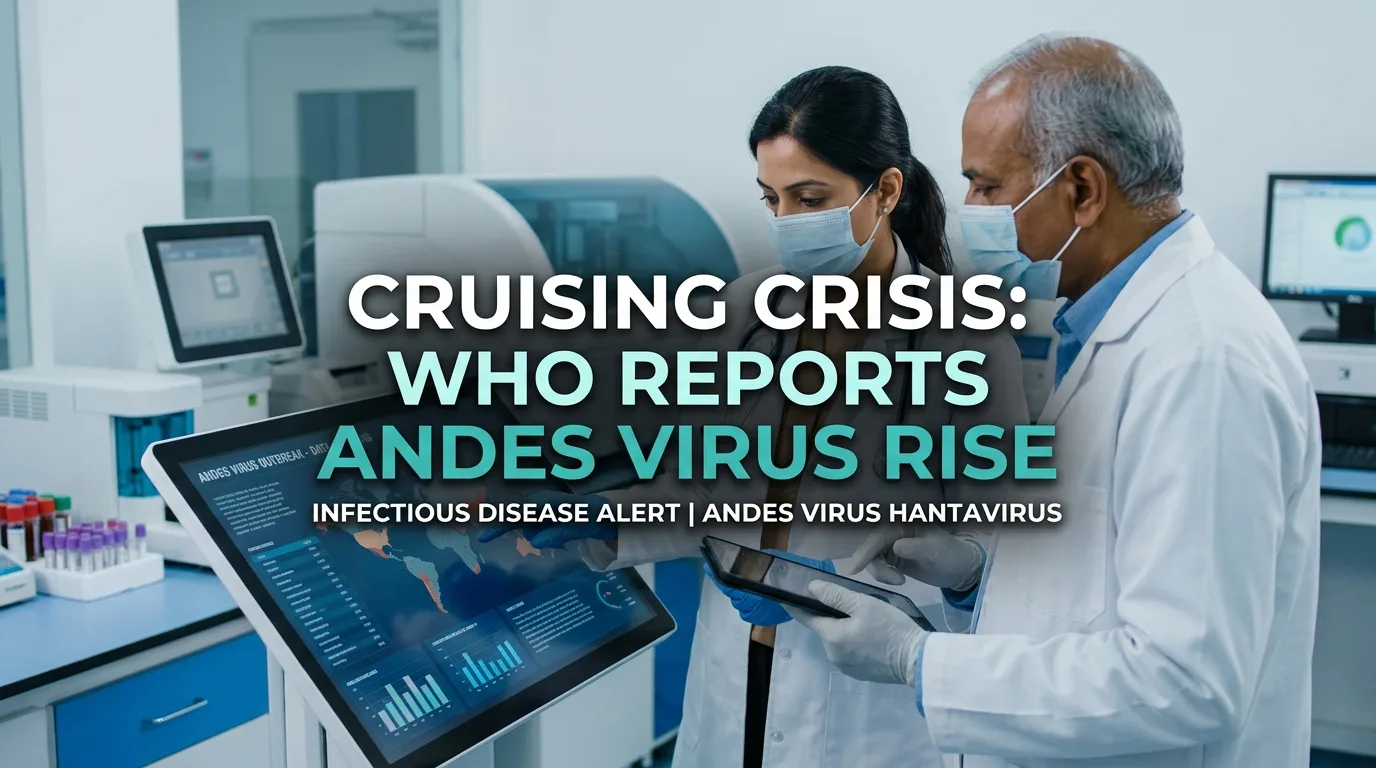 Indian doctor discussing WHO Reports Andes Virus Crisis: Cruise Ship Cases Rise