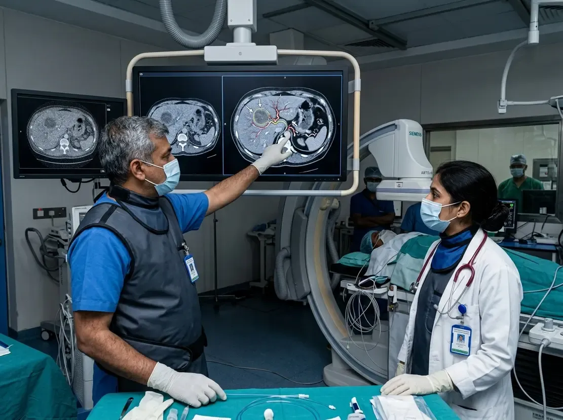 Angio-CT vs CBCT: Major Dose Drop in Liver Procedures - OC Academy Medical Insights