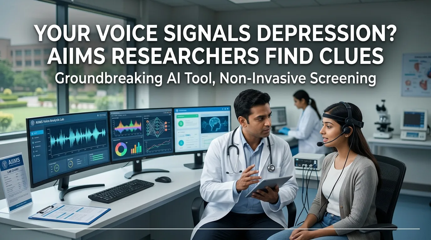 Indian doctor discussing Can Your Voice Signal Depression? AIIMS Researchers Find Clues