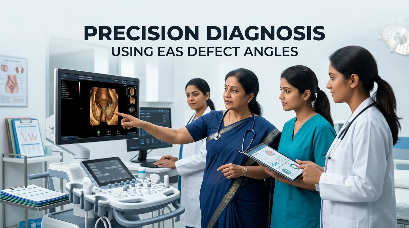 Indian doctor discussing Optimizing OASI Diagnosis Using EAS Defect Angles
