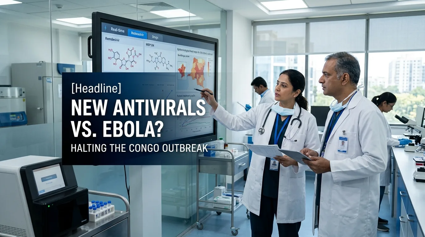 Indian doctor discussing Can New Antivirals Halt the Deadly Congo Ebola Outbreak?