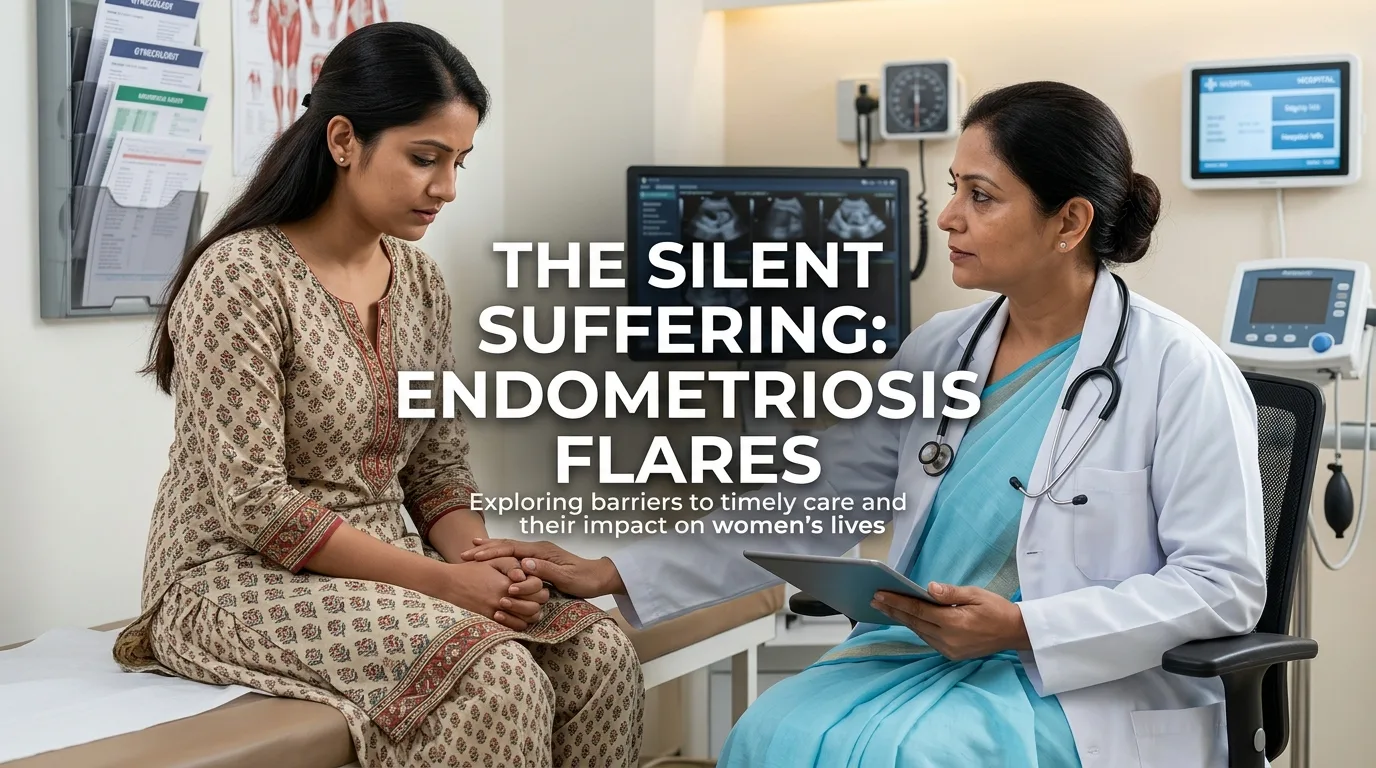 Indian doctor discussing Endometriosis Flares: Why Patients Suffer in Silence