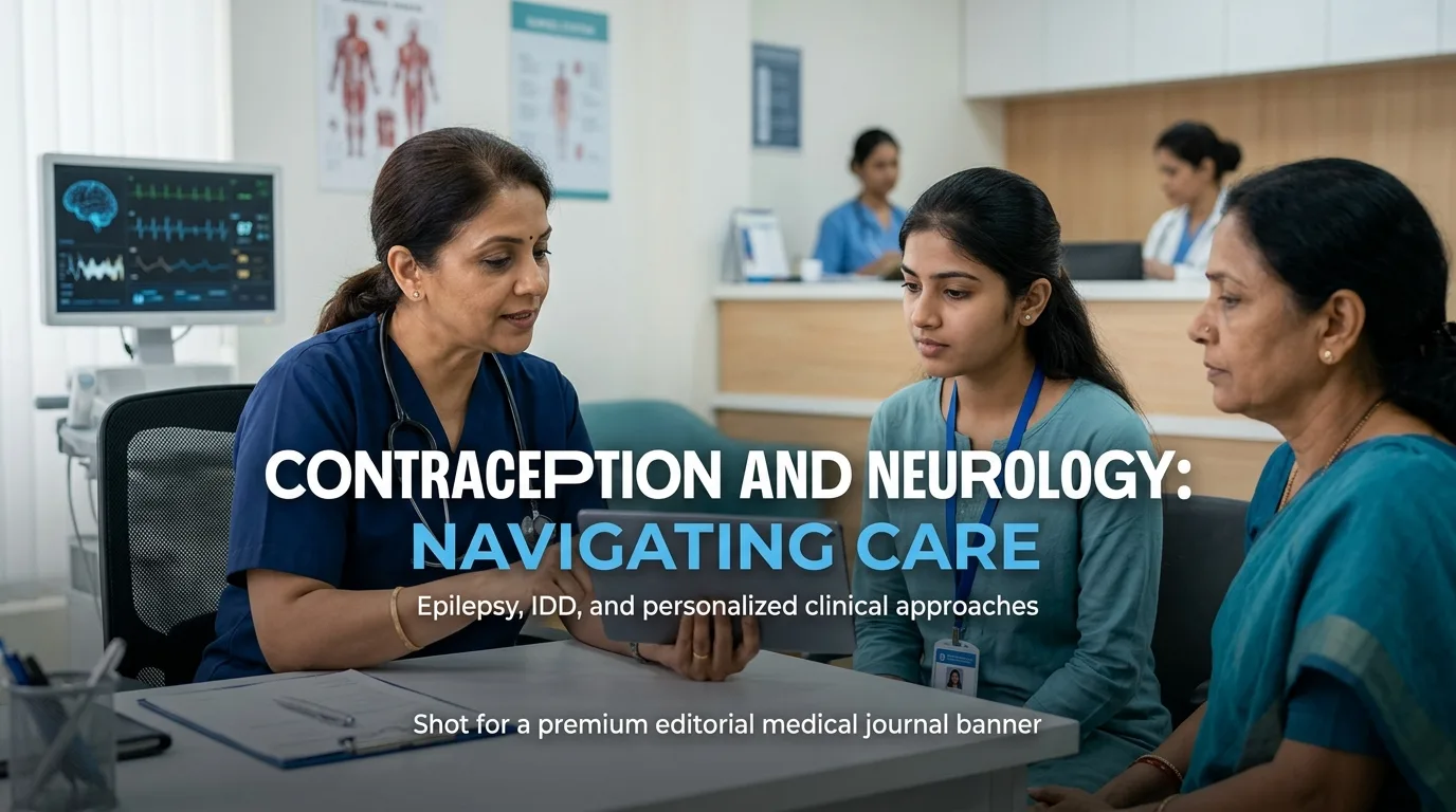 Indian doctor discussing Epilepsy and IDD: Insights into Contraceptive Care