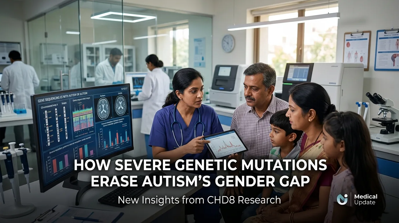 Indian doctor discussing How Severe Genetic Mutations Erase Autism’s Gender Gap