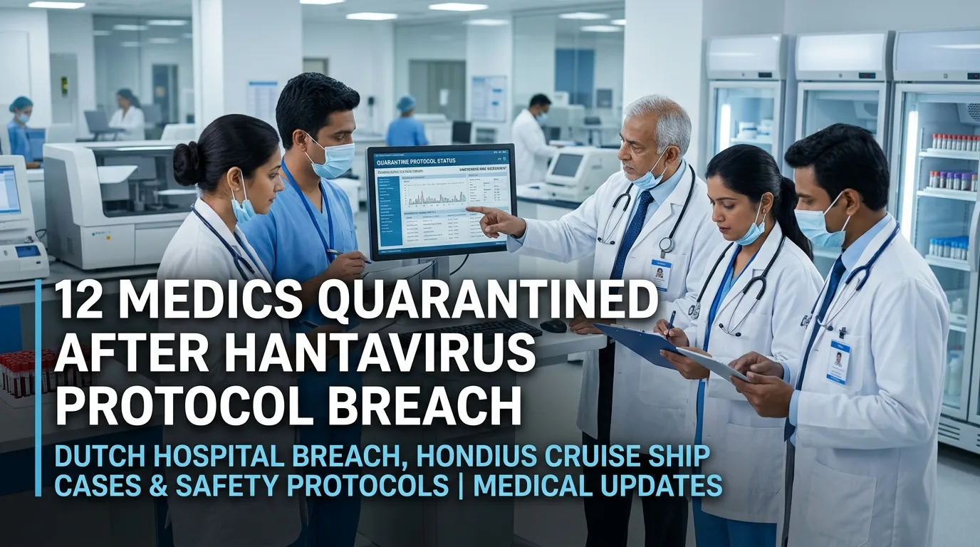 Indian doctor discussing 12 Medics Quarantined After Hantavirus Protocol Breach