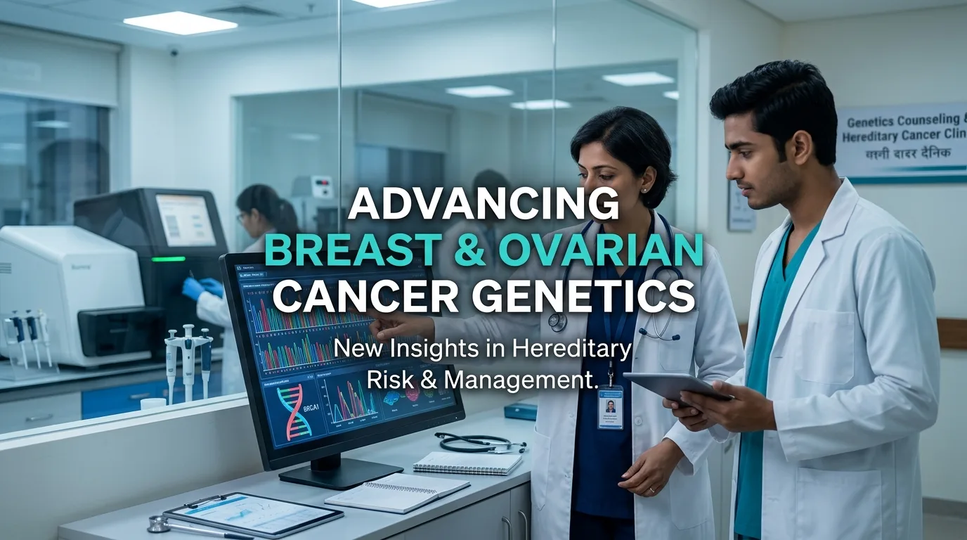 Indian doctor discussing New Insights into Hereditary Breast and Ovarian Cancer