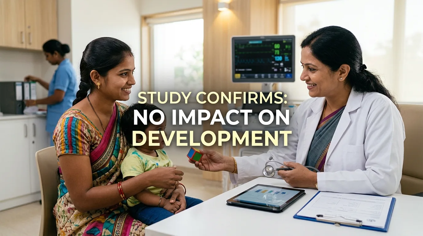 Indian doctor discussing Maternal Azithromycin Does Not Impact Child Development