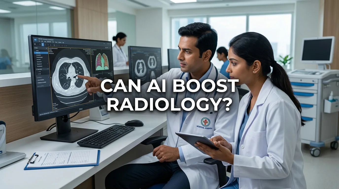 Indian doctor discussing Can AI Outperform Human Radiologists in Diagnostic Reasoning?