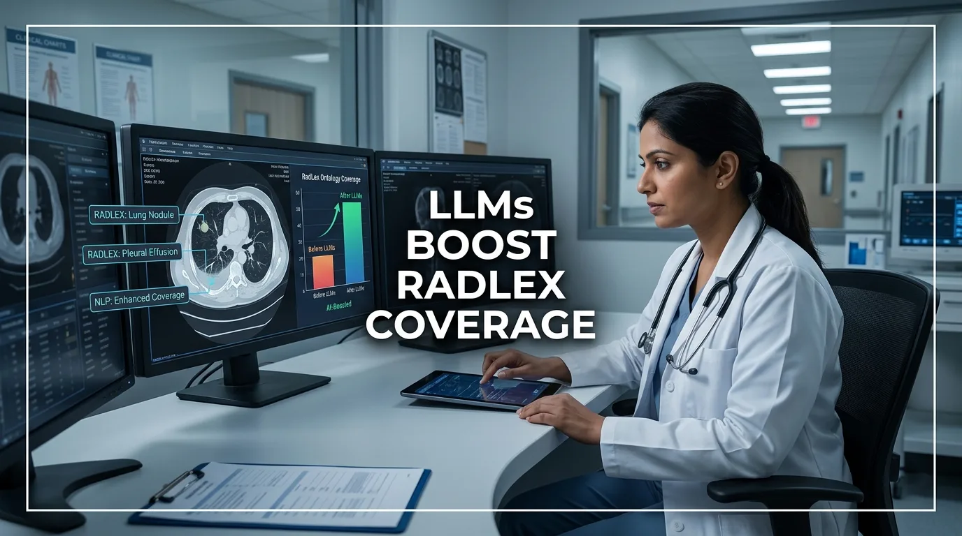 Indian doctor discussing LLMs Boost RadLex Coverage for Better Radiology NLP