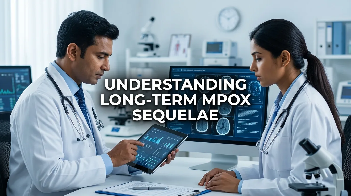 Indian doctor discussing What Doctors Need to Know About Long-Term Mpox Sequelae