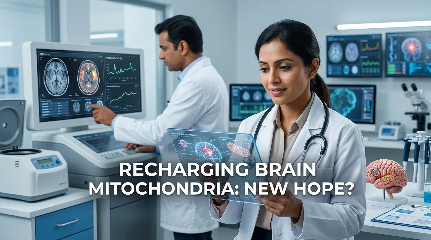 Indian doctor discussing Can Recharging Brain Mitochondria Reverse Memory Loss?