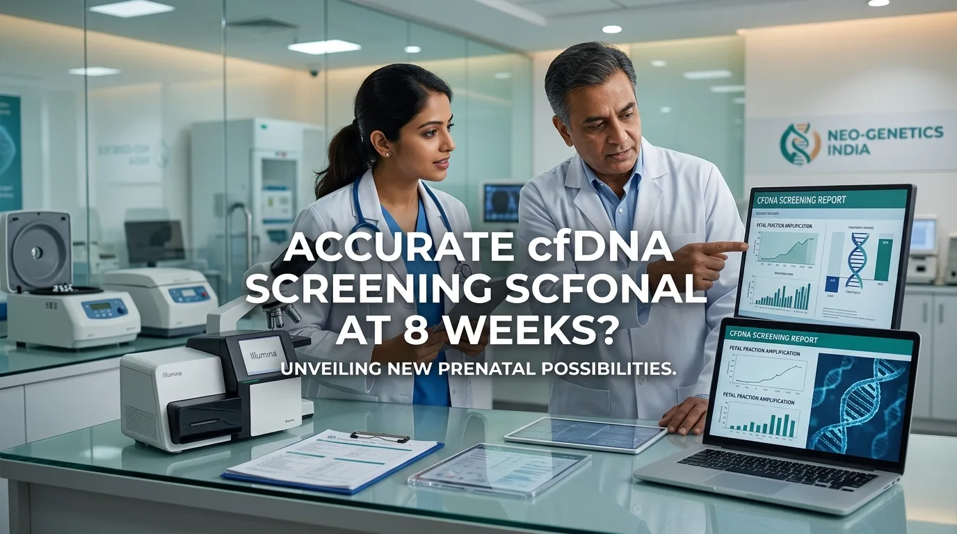 Indian doctor discussing Can We Offer Prenatal cfDNA Screening at Just 8 Weeks?