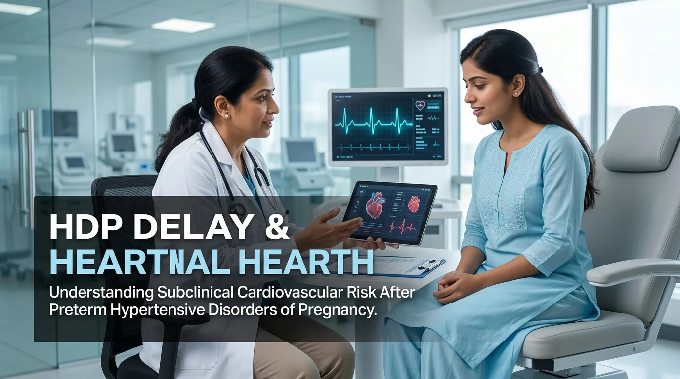 Indian doctor discussing Does Delaying Delivery in HDP Affect Maternal Heart?