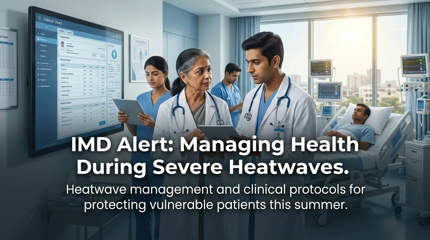 Indian doctor discussing IMD Alert: Managing Health During Severe Heatwaves