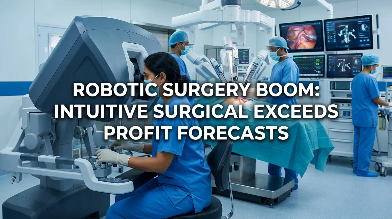Indian doctor discussing Robotic Surgery Boom: Intuitive Surgical Exceeds Profit Forecasts