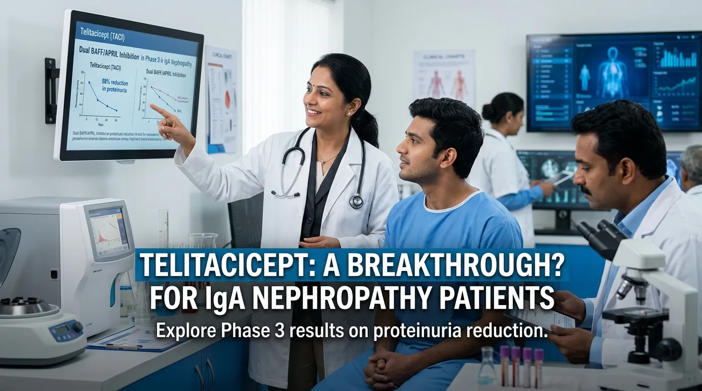 Indian doctor discussing Telitacicept: A Breakthrough for IgA Nephropathy Patients?