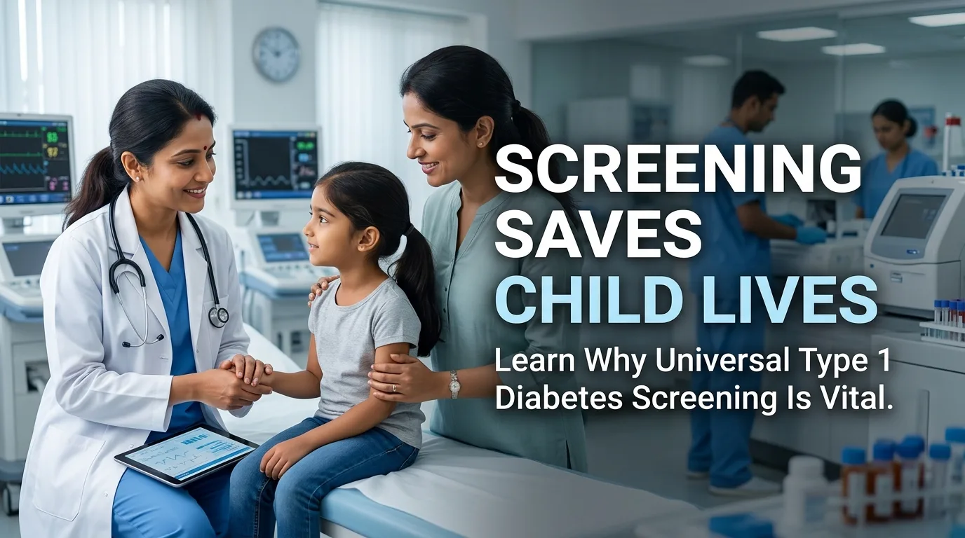 Indian doctor discussing Why Universal Type 1 Diabetes Screening Saves Child Lives