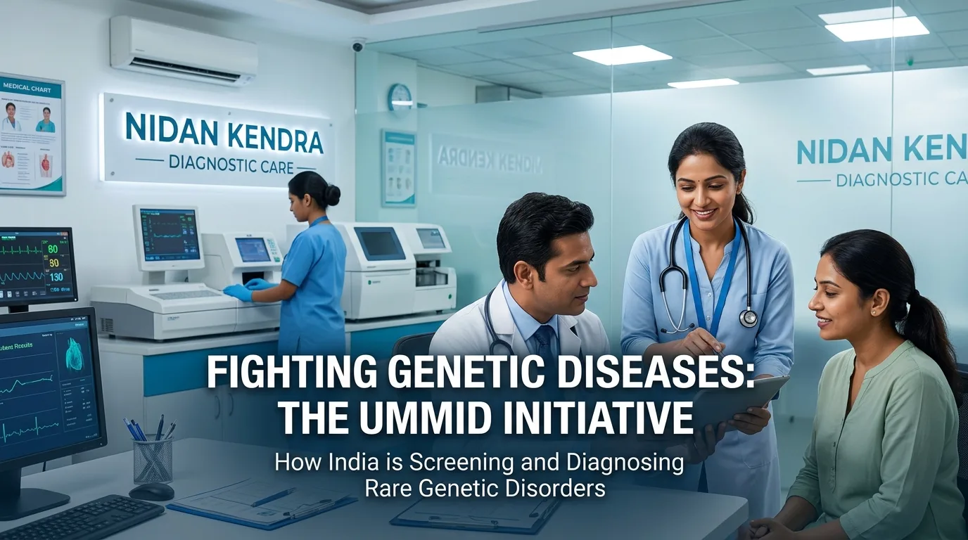 Indian doctor discussing How the UMMID Initiative Helps Fight Genetic Diseases