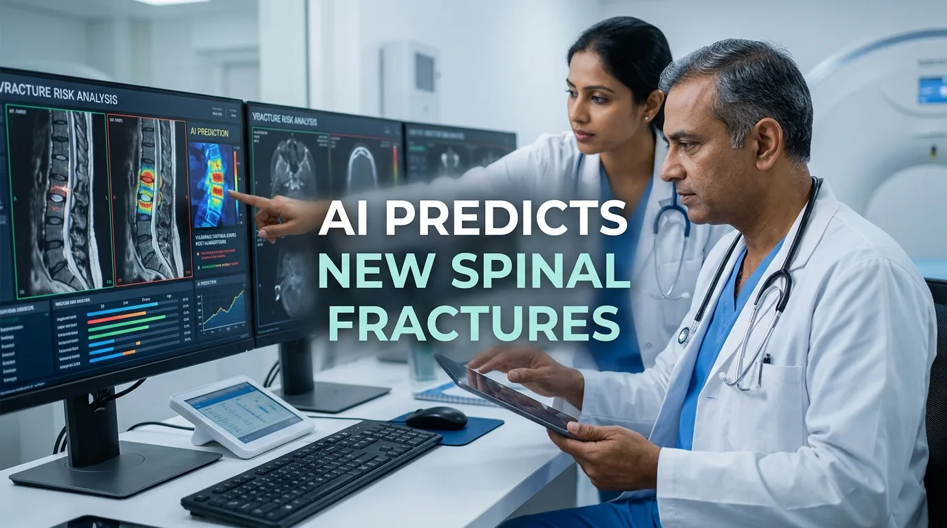 Indian doctor discussing AI Predicts New Fractures After Vertebral Augmentation