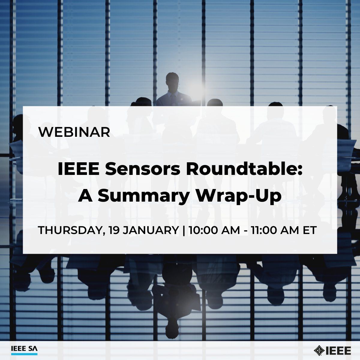 IEEE Sensors RoundTable: A Summary Wrap-Up Webinar event image