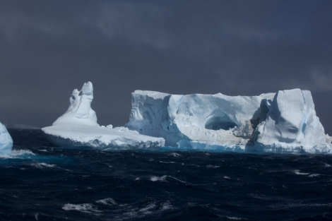 iceberg in a turbulent sea