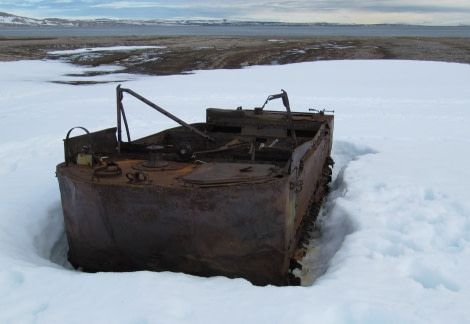 Rusty remains of Jan Mayen history