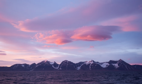 Sunset in Northeast Greenland