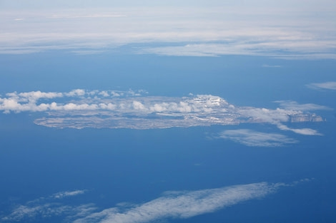 A rare view of Bear Island, from the air