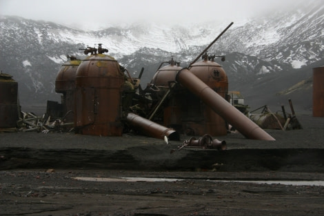 Remains of the whaling station boilers