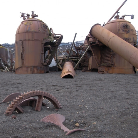Remains of the whaling station boilers