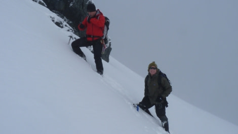 Ascending an Antarctic mountain