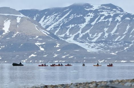 Kayaking in Spitsbergen