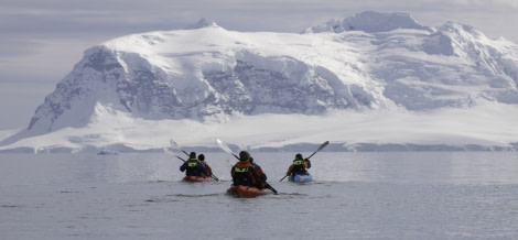 Enjoying the Antarctic scenery while kayaking © Anjali Pande - Oceanwide Expeditions