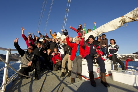 Happy sailors aboard s/v Rembrandt van Rijn