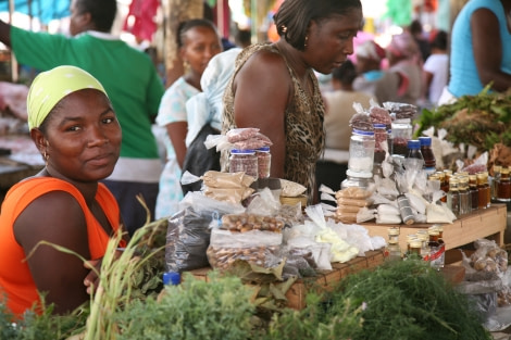 Visiting the local market on Cape Verde