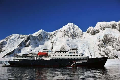 m/v Plancius in Antarctica