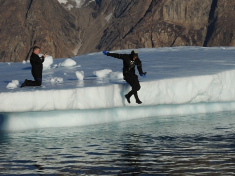 Divers Greenland Scoresby Sund Plunge Icefloe, Polar Diving