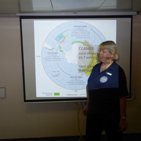 OTL28-17, Ross Sea,Day 21 Victoria Salem. Lynn lecturing-Oceanwide Expeditions.JPG