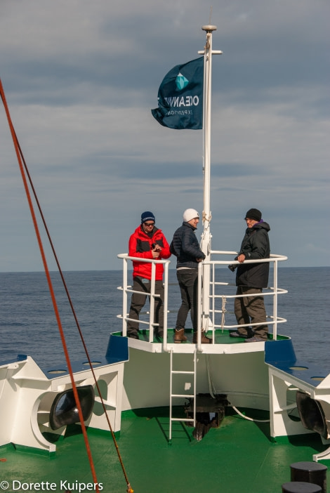PLA32-20, Day 03, 11 March Trio ond the bow - Oceanwide Expeditions.jpg