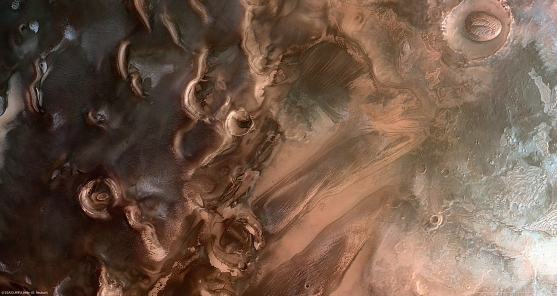 mars south polar ice cap