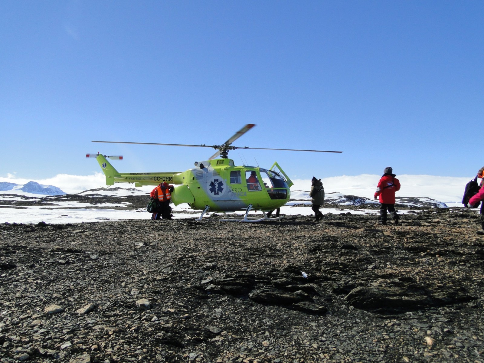 Helikopterflüge über dem Weddell-Meer