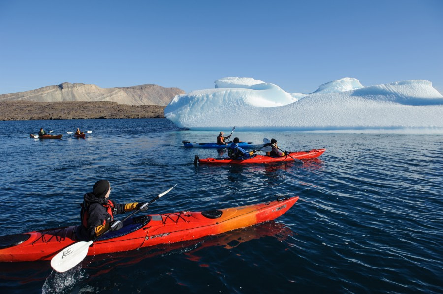 Greenland coastline kayaking