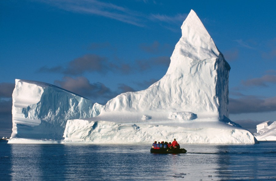 Zodiac cruising in the Weddell Sea