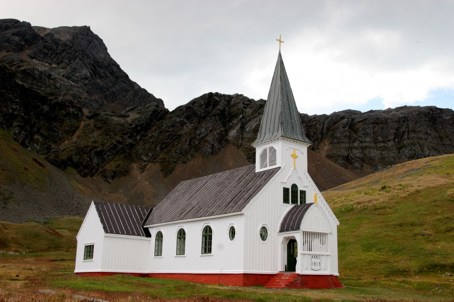 Norwegian Lutheran Church, also known as the Whalers Church and as Grytviken Church