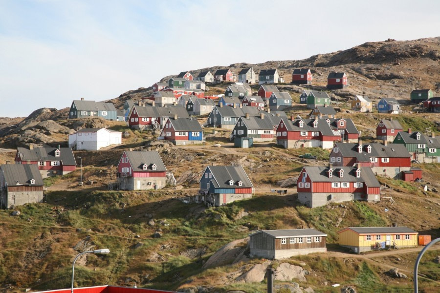 Colourful houses in Ammassalik