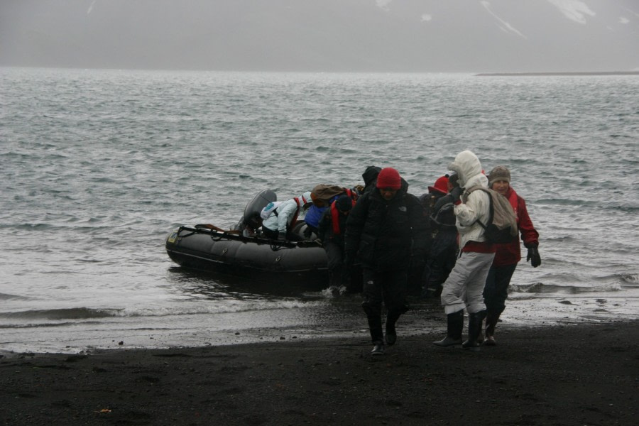 Zodiac landing on Whalers Bay