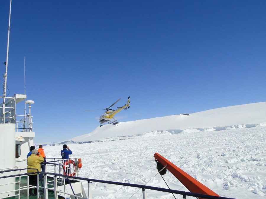 Flying above the pack-ice